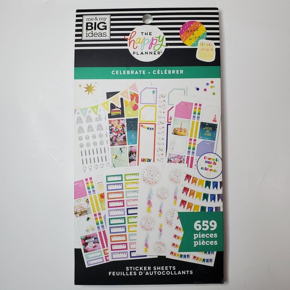 The Happy Planner Celebrate Sticker Book Me & My Big Ideas PPSV-173-3048 Classic